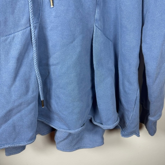 Pilcro by Anthropologie Flynn Blue Peplum Hoodie Size Large - Picture 7 of 16